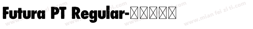 Futura PT Regular字体转换